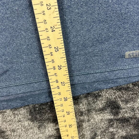 Stio Crester Half Zip Heather Blue Pullover Men's L Performance Stretch - Picture 9 of 12